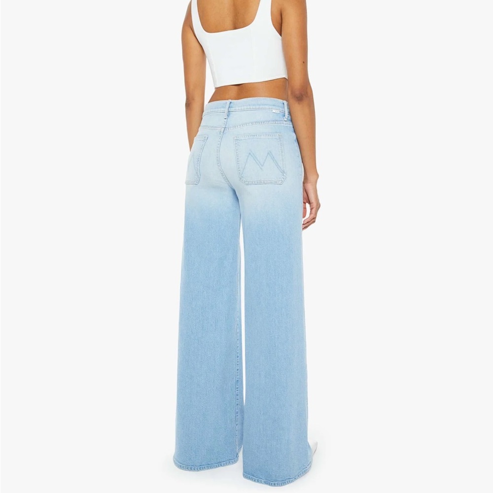 Mother Patch Pocket Undercover Sneak Wide Leg Jeans - Picture 2 of 9